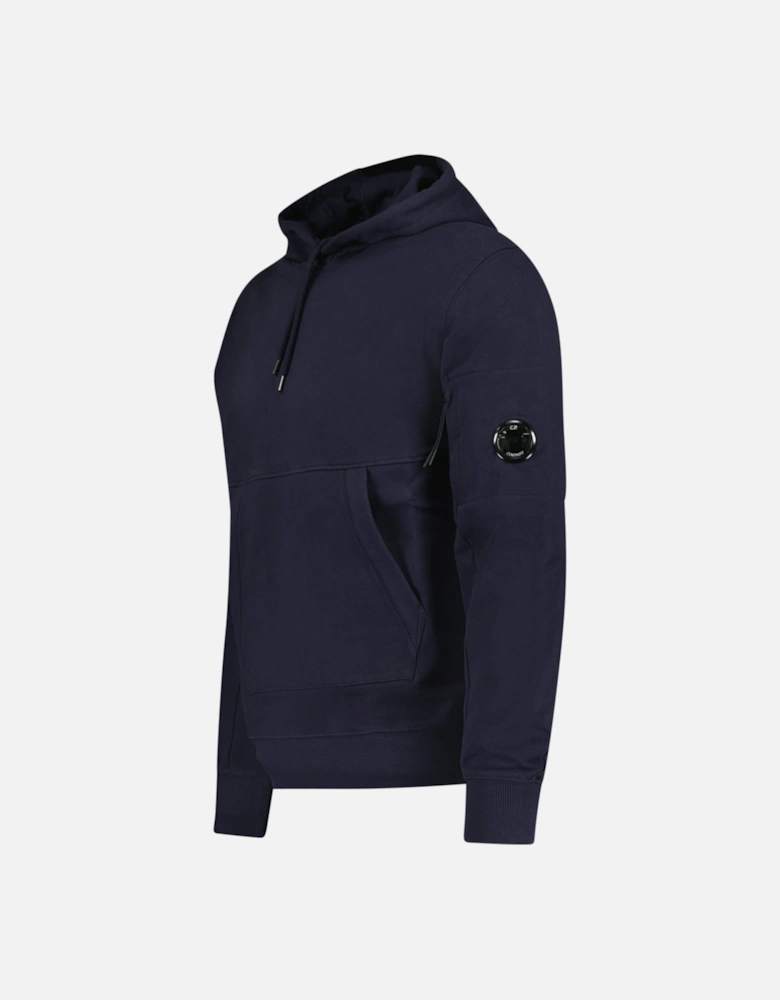 Lens Diagonal Raised Hooded Fleece Navy