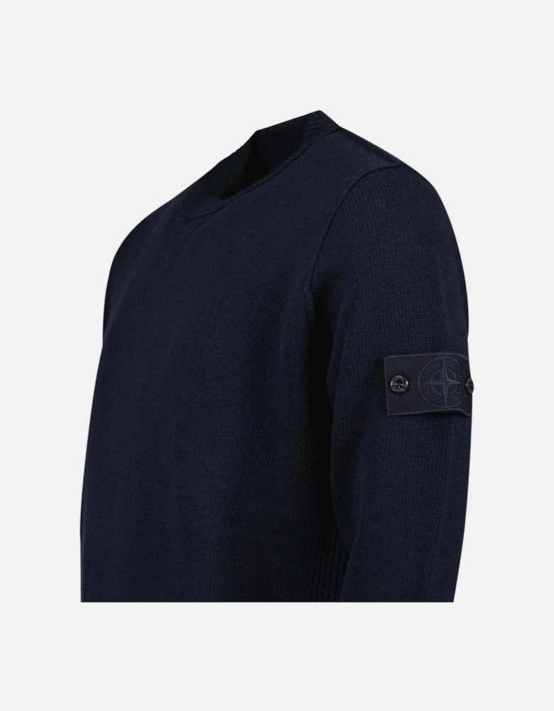 Thick Ghost Badge Jumper Navy