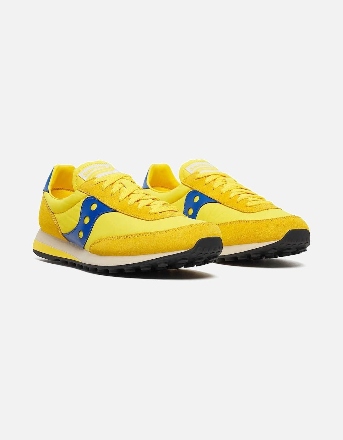 Women's Saucony Trainer 80 Yellow/Blue Trainers - Size: UK m8 - w8.5 / eu 42.5 / us 10.5