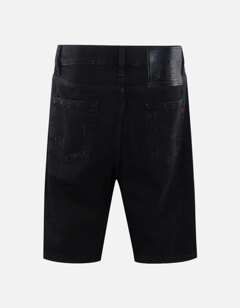 D-Strukt-Short Black Cotton Shorts