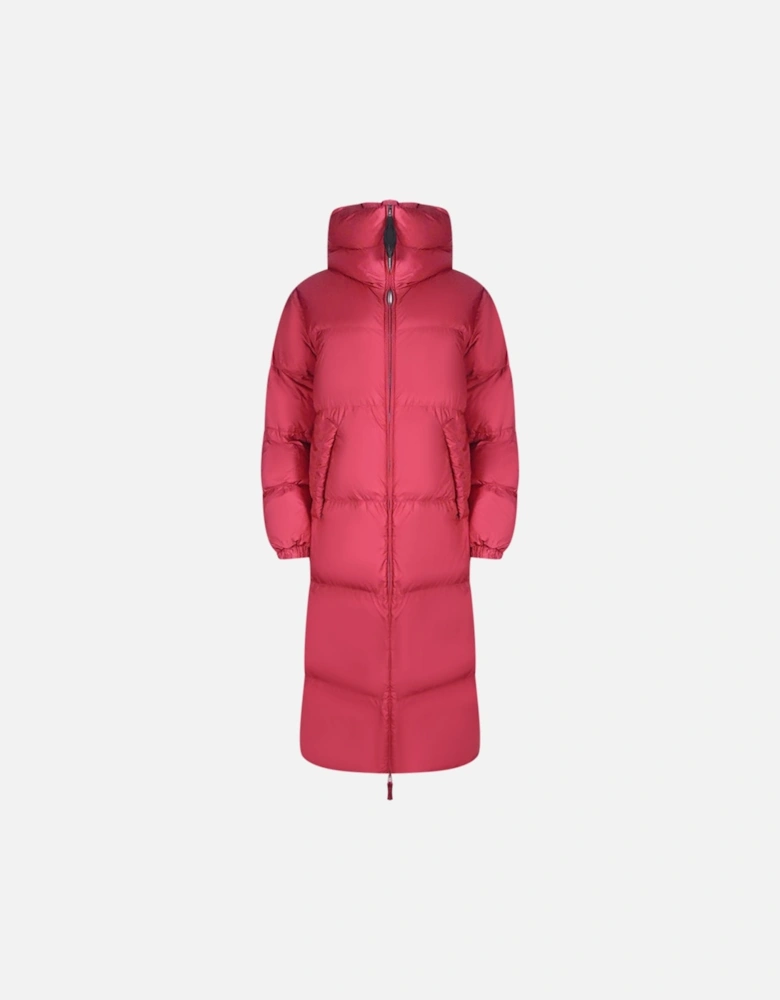 Sleeping Bag Reversible Red Long Hooded Down Jacket