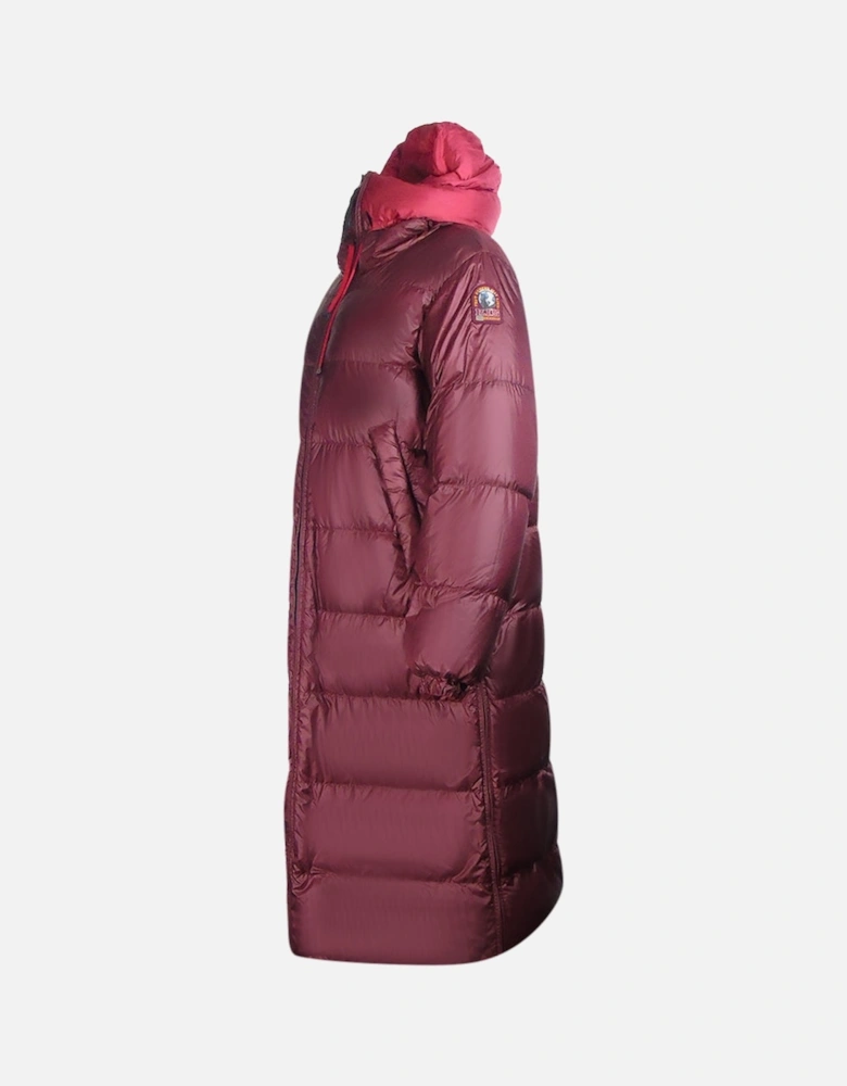 Sleeping Bag Reversible Red Long Hooded Down Jacket