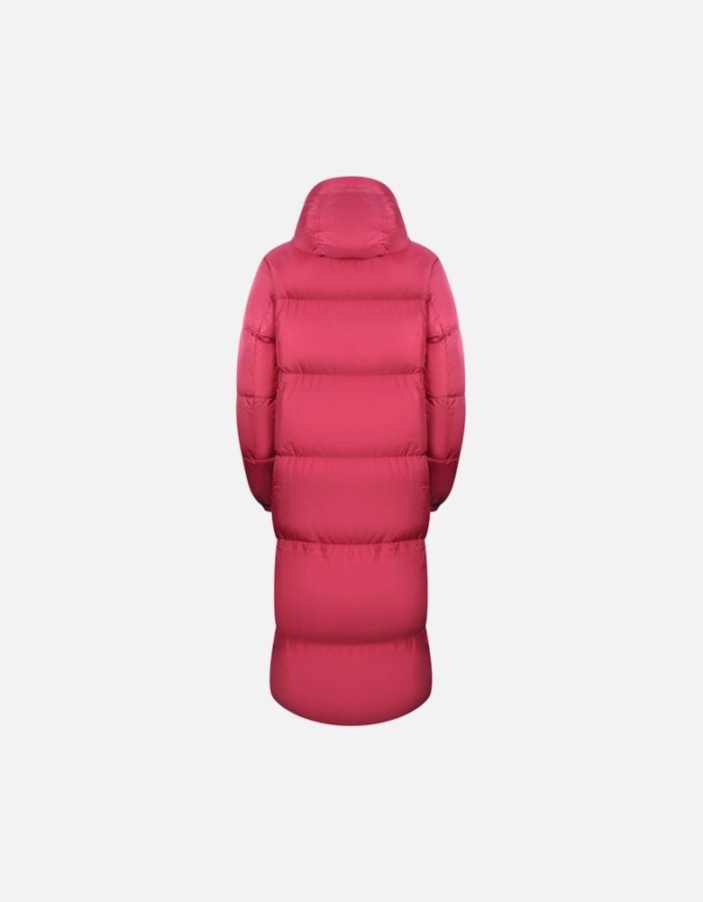 Sleeping Bag Reversible Red Long Hooded Down Jacket