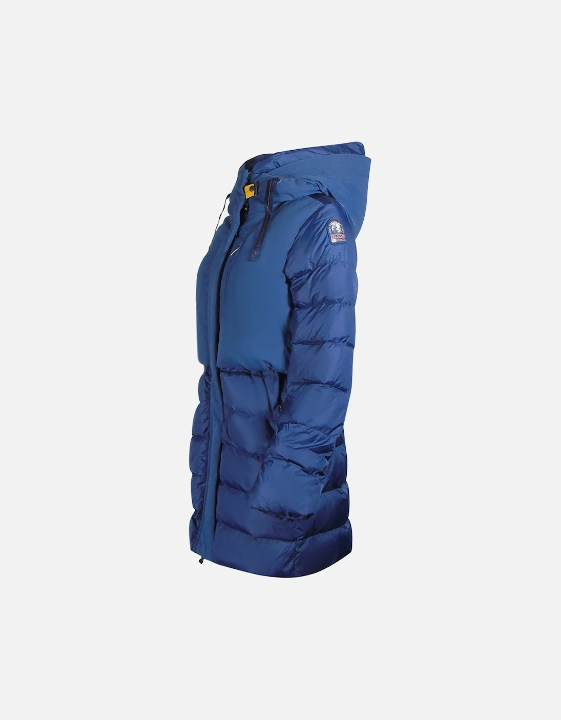 Inga Eclipse Navy Blue Long Hooded Down Jacket