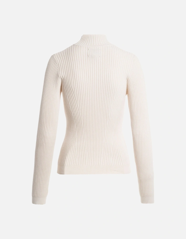 Lotus Moonbeam White Sweater