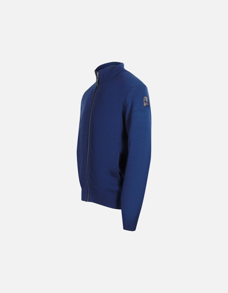 Jordon Peacot Dark Blue Zip-Up Sweatshirt