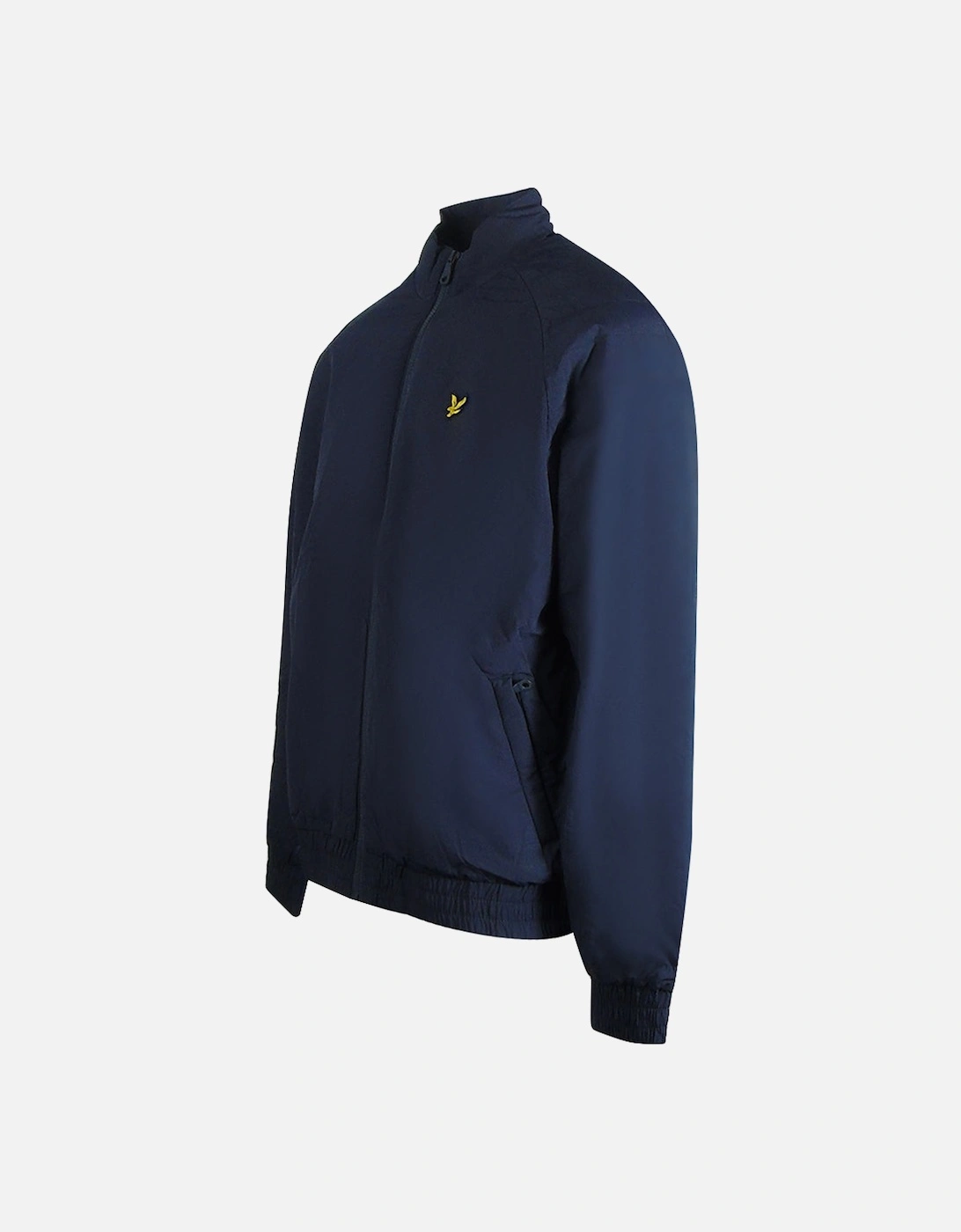 Lyle & Scott Navy Blue Quilted Sleeve Full Zip Jacket