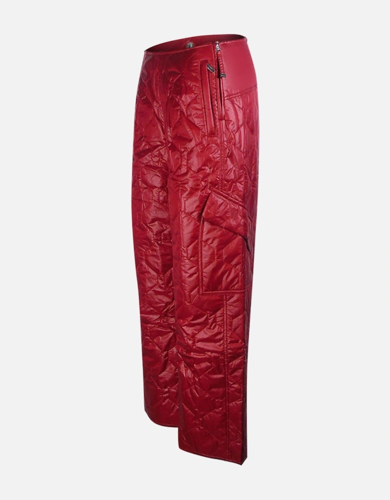 Kawaii Red Thin Padded Trousers