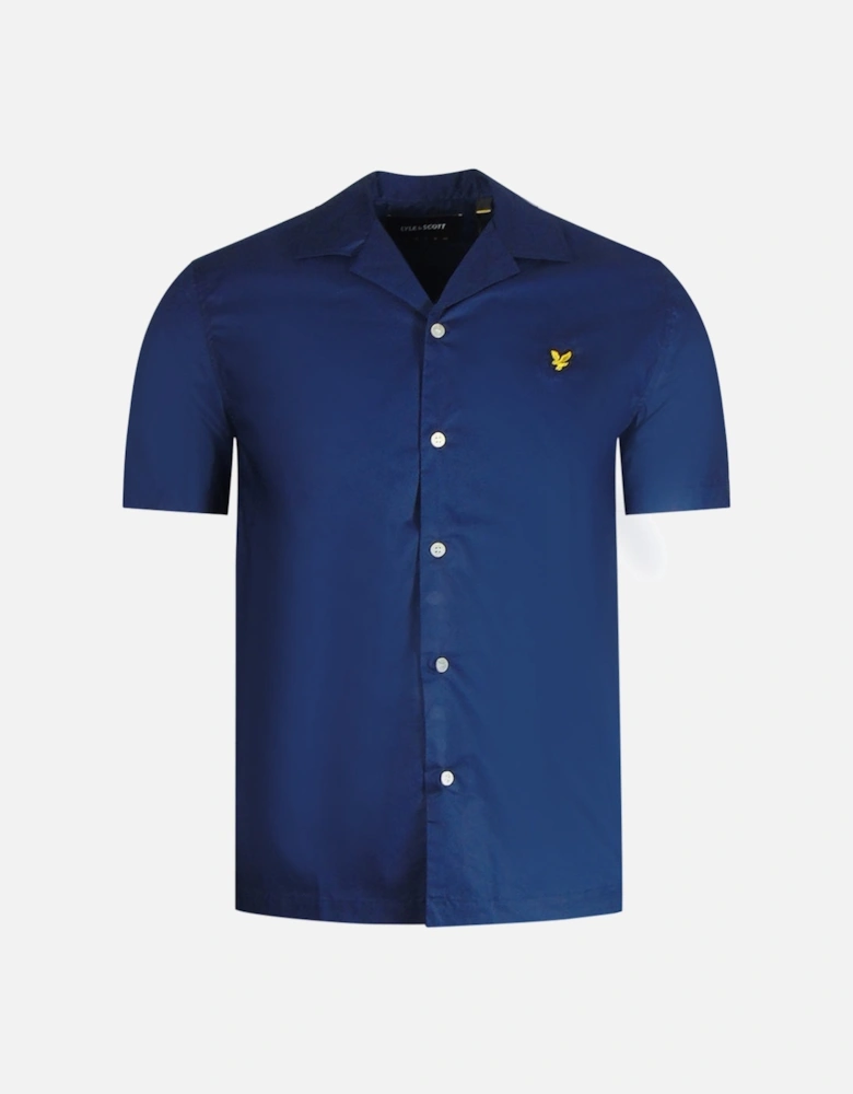 Lyle & Scott Navy Blue Short Sleeve Resort Shirt