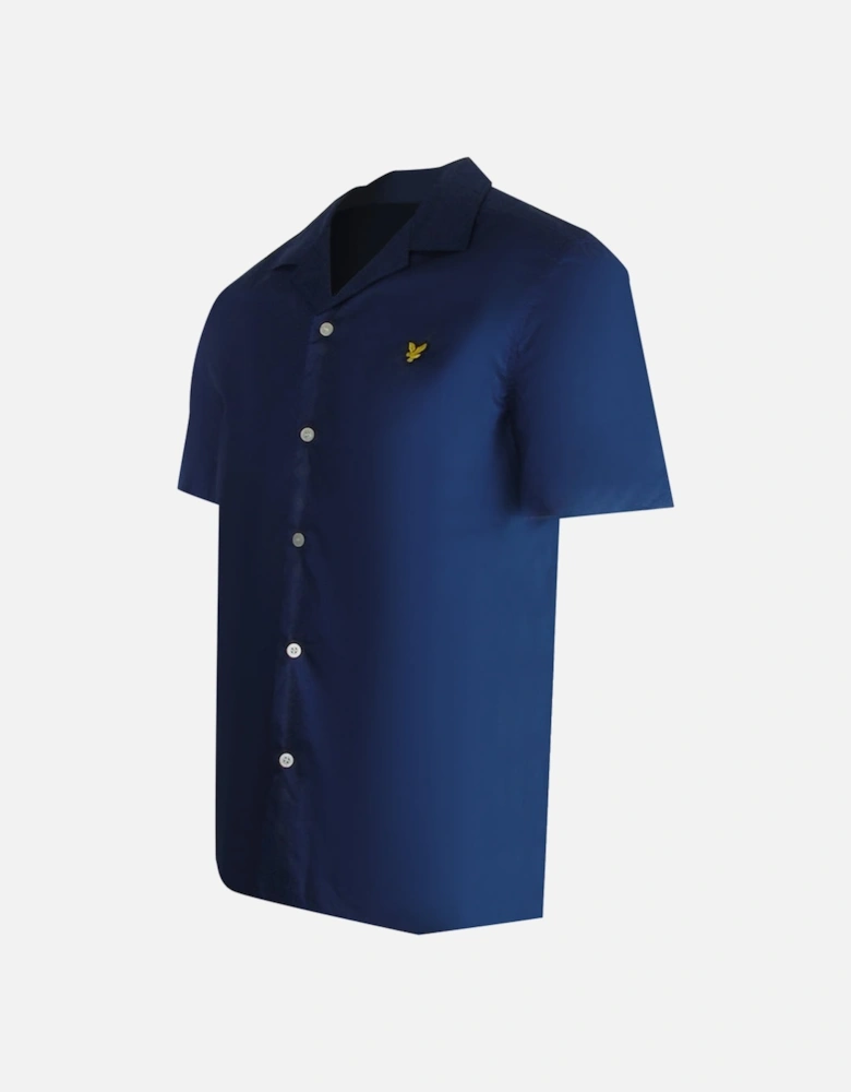 Lyle & Scott Navy Blue Short Sleeve Resort Shirt