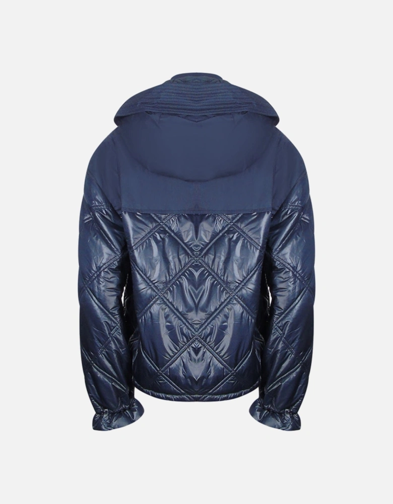 Madina Pencil Dark Navy Blue Padded Jacket