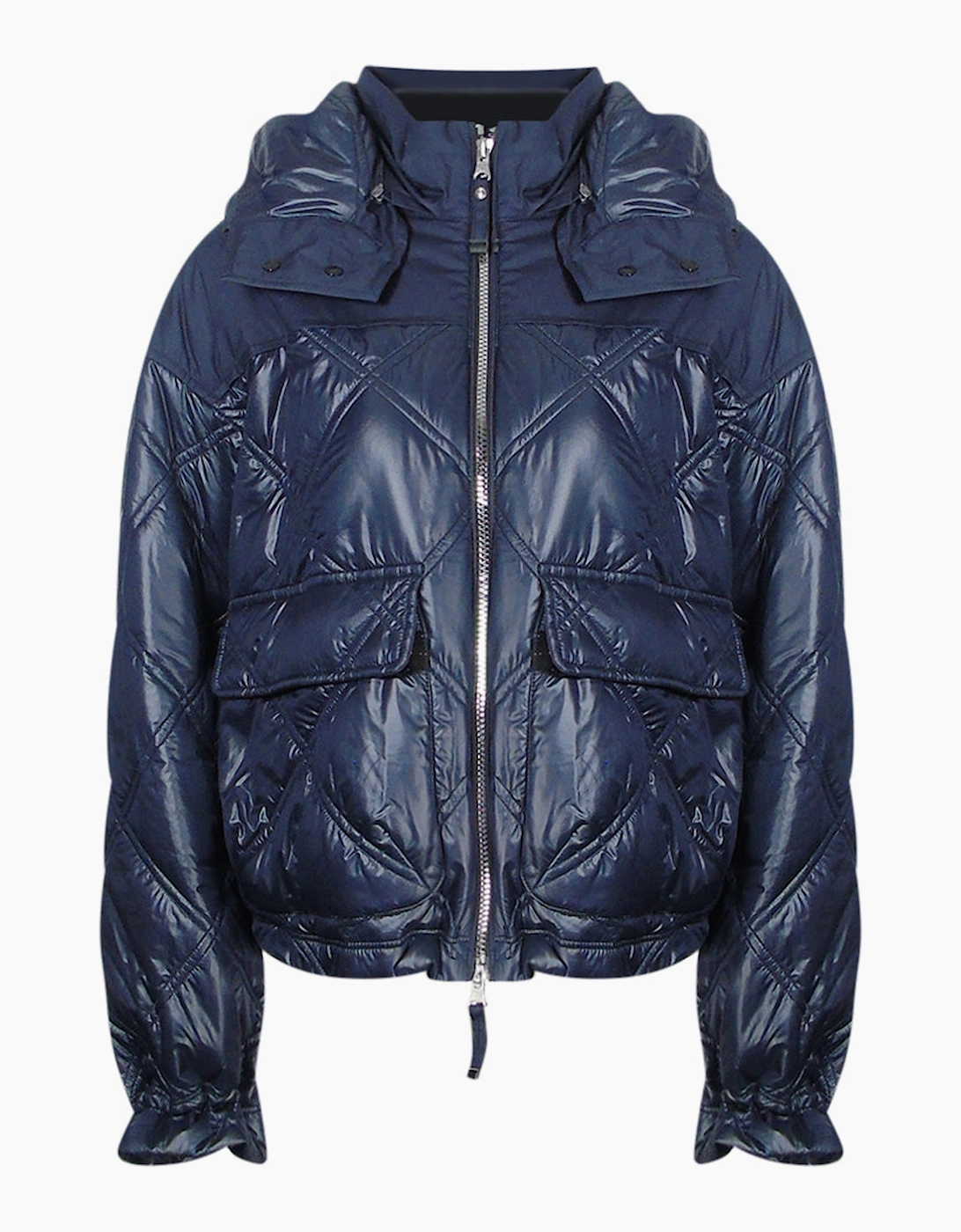 Women's Parajumpers Madina Pencil Dark Navy Blue Padded Jacket - Size: 10/8