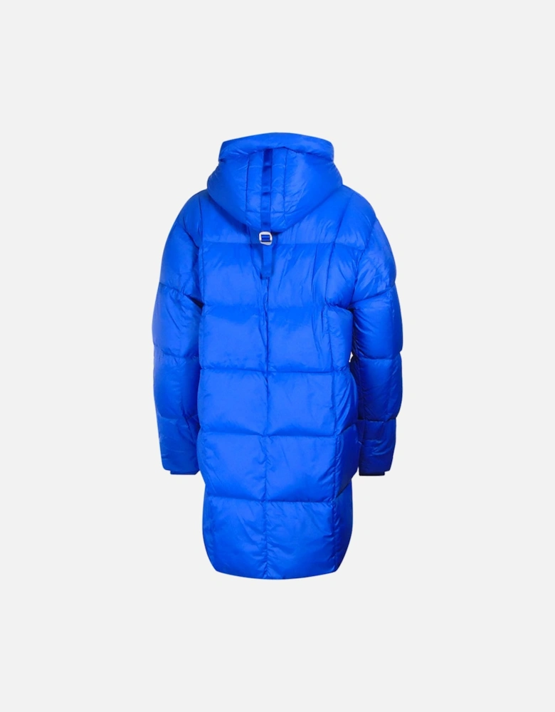 Bold Parka Kos Blue Long Hooded Down Jacket