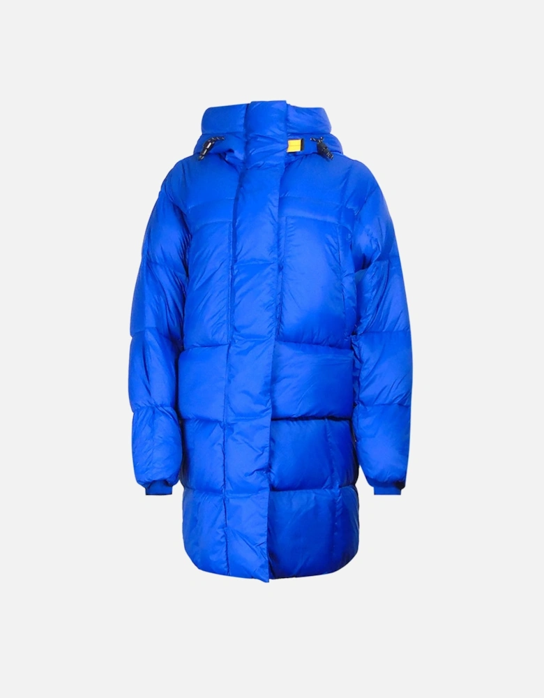 Bold Parka Kos Blue Long Hooded Down Jacket