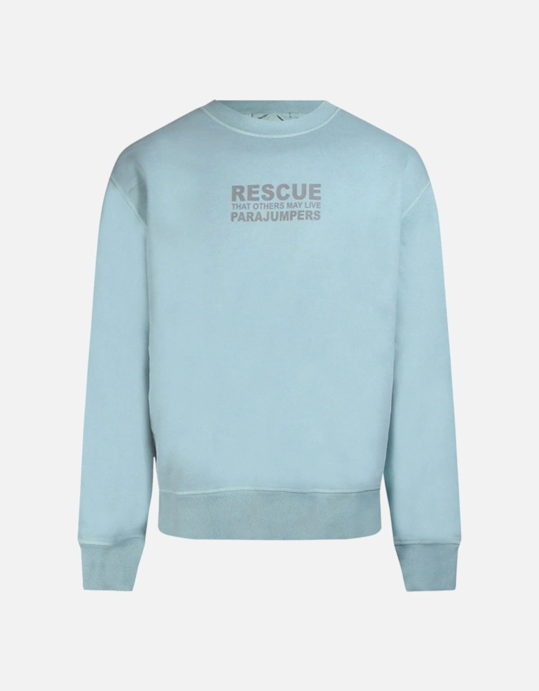 Rescue Logo Light Blue Sweatshirt