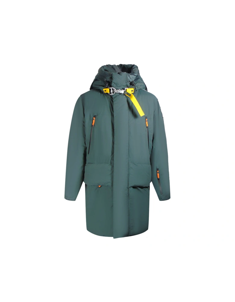 Rowland Green Gables Long Hooded Down Jacket