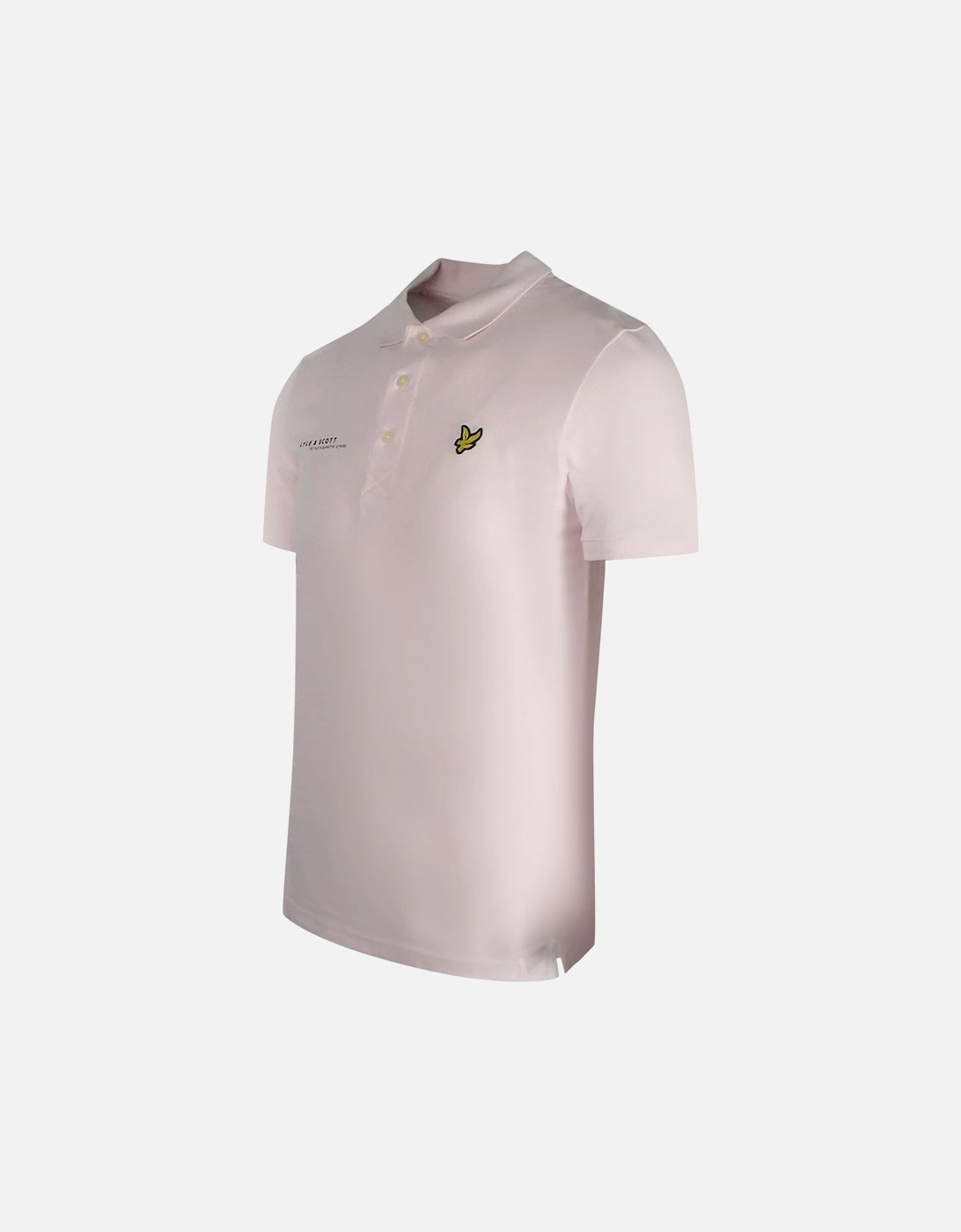 Lyle & Scott Co-Ordinates Print Tipped Collar Light Pink Polo Shirt