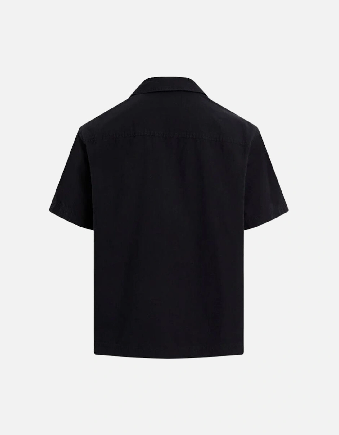 CKJ Textured Cotton SS Shirt - Black