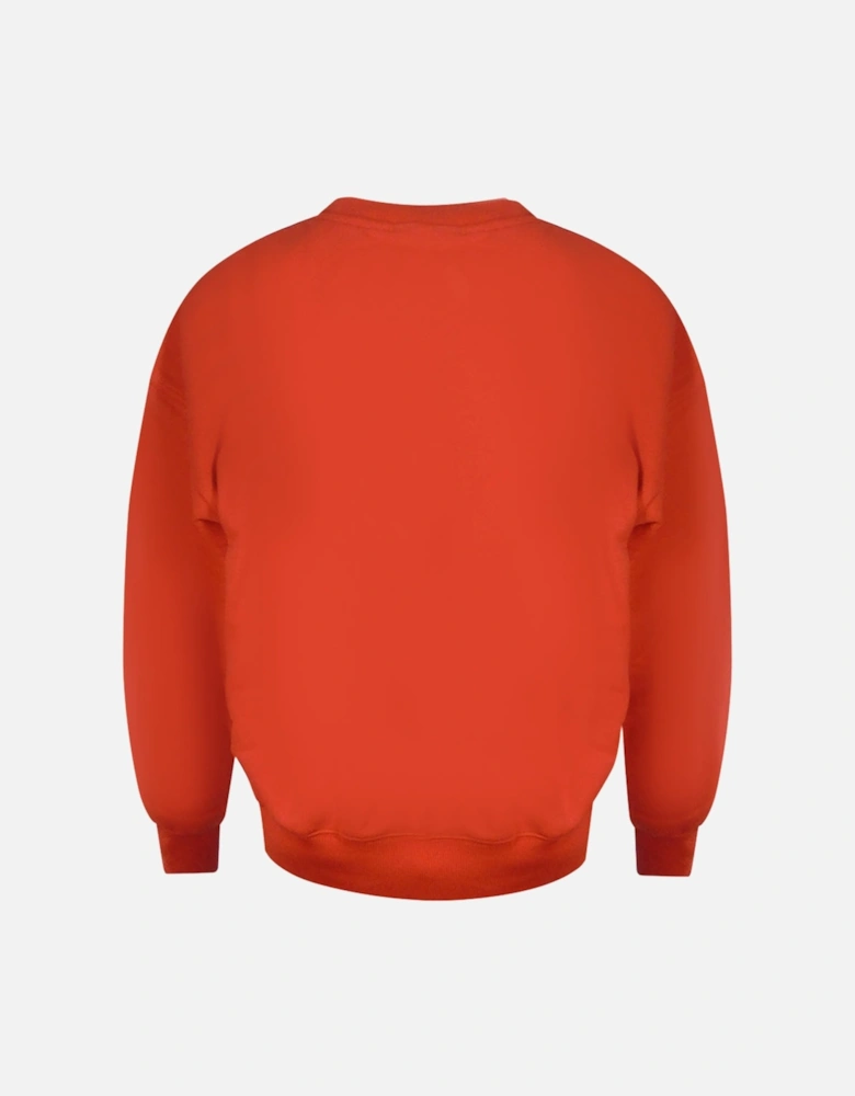 Plain Oversized Orange Sweatshirt