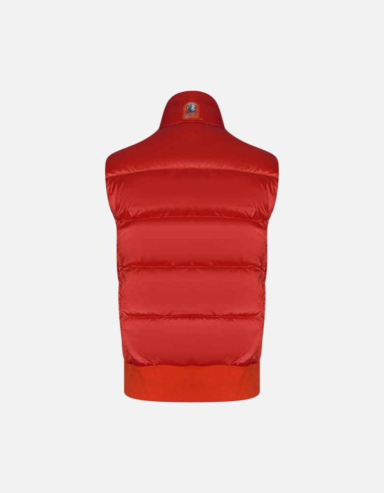 Ali Red Down Gilet Jacket