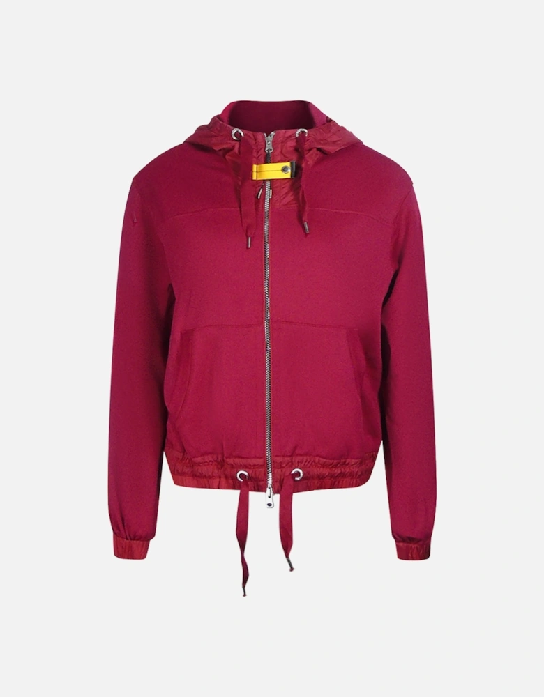 Zip Burgundy Hoodie