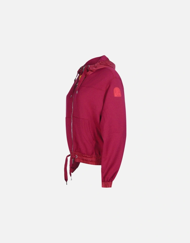 Zip Burgundy Hoodie