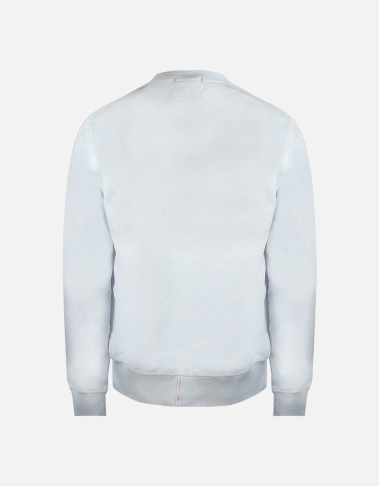 Taped Logo White Sweatshirt