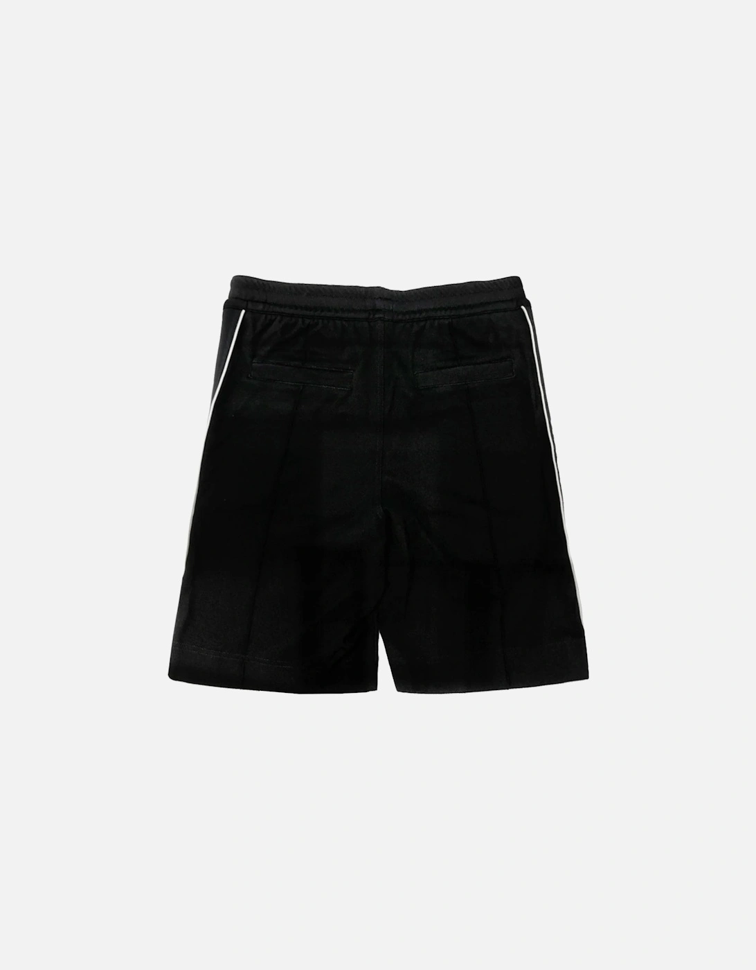 Classic Fit Branded Side Logo Black Shorts