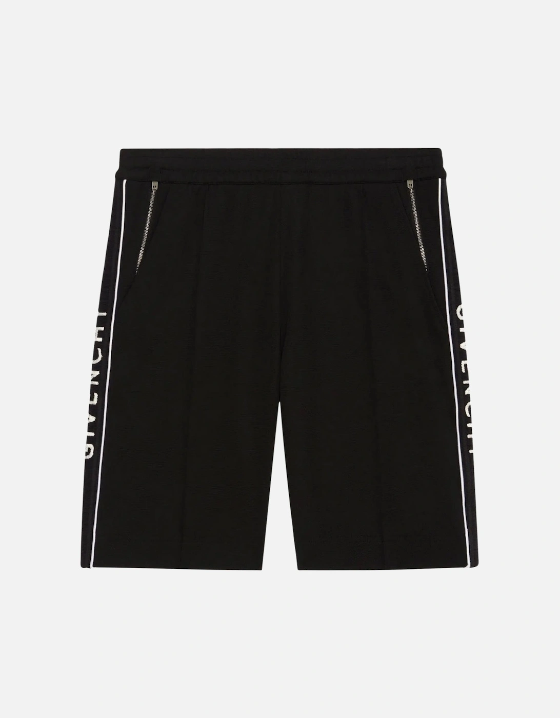 Classic Fit Branded Side Logo Black Shorts, 6 of 5