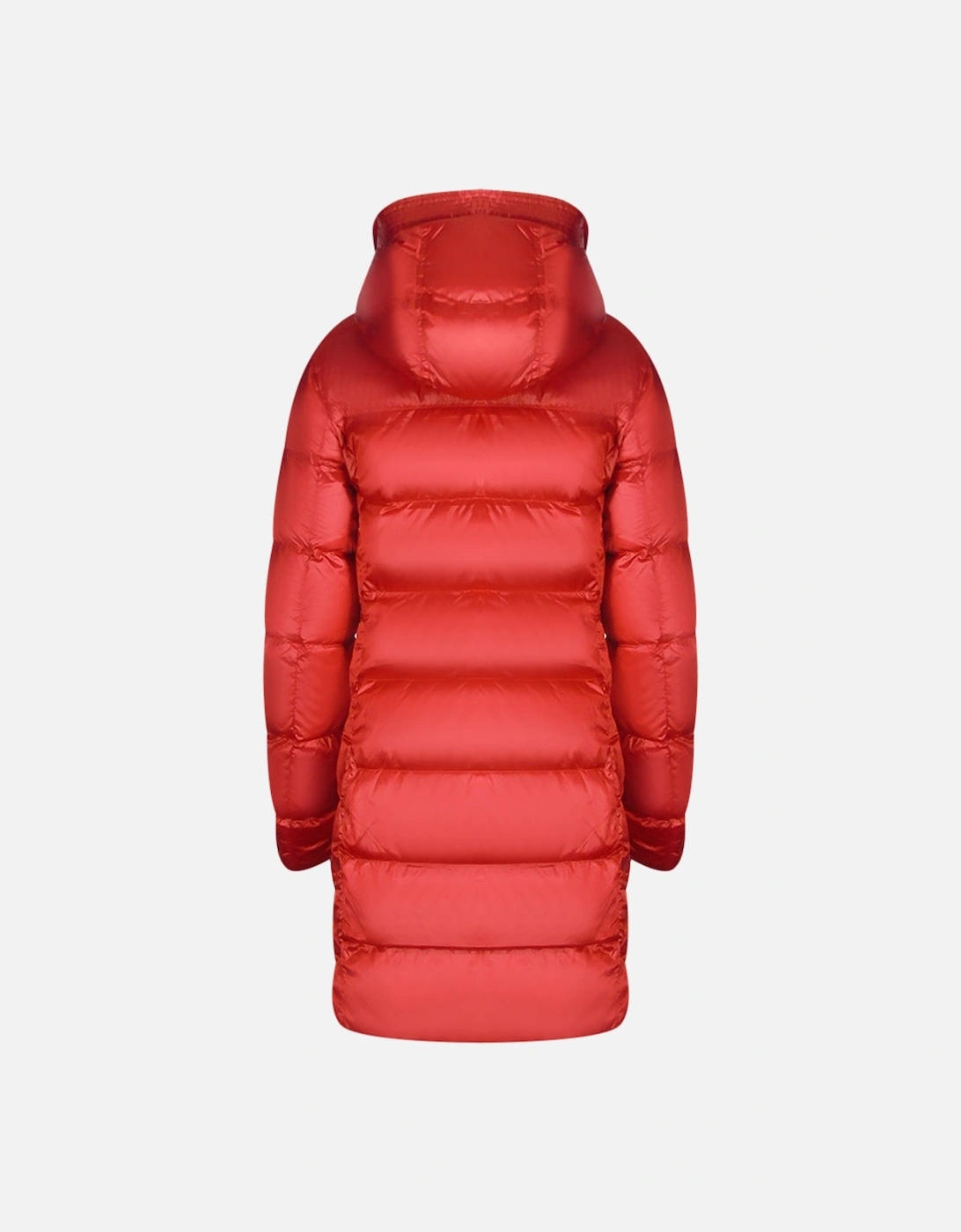 Marion Red Long Hooded Down Jacket