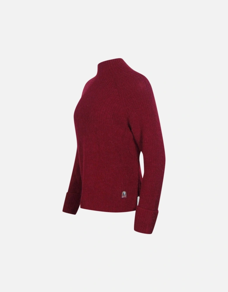 Dalida Turtleneck Red Sweater