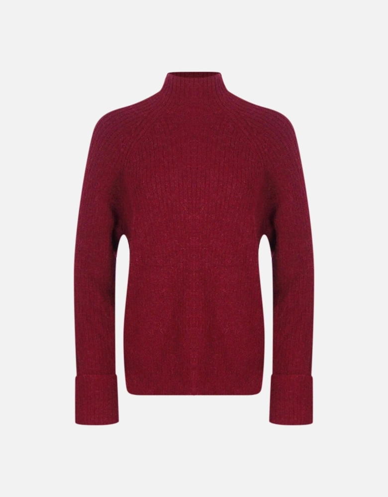 Dalida Turtleneck Red Sweater