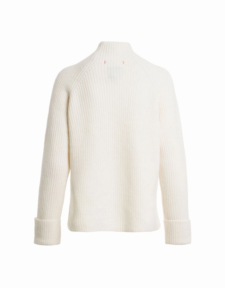 Dalida Turtleneck White Sweater