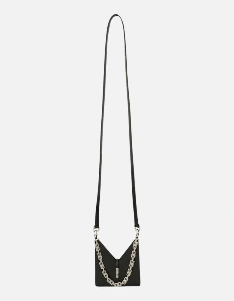 Cut Out With Chain Black Micro Bag