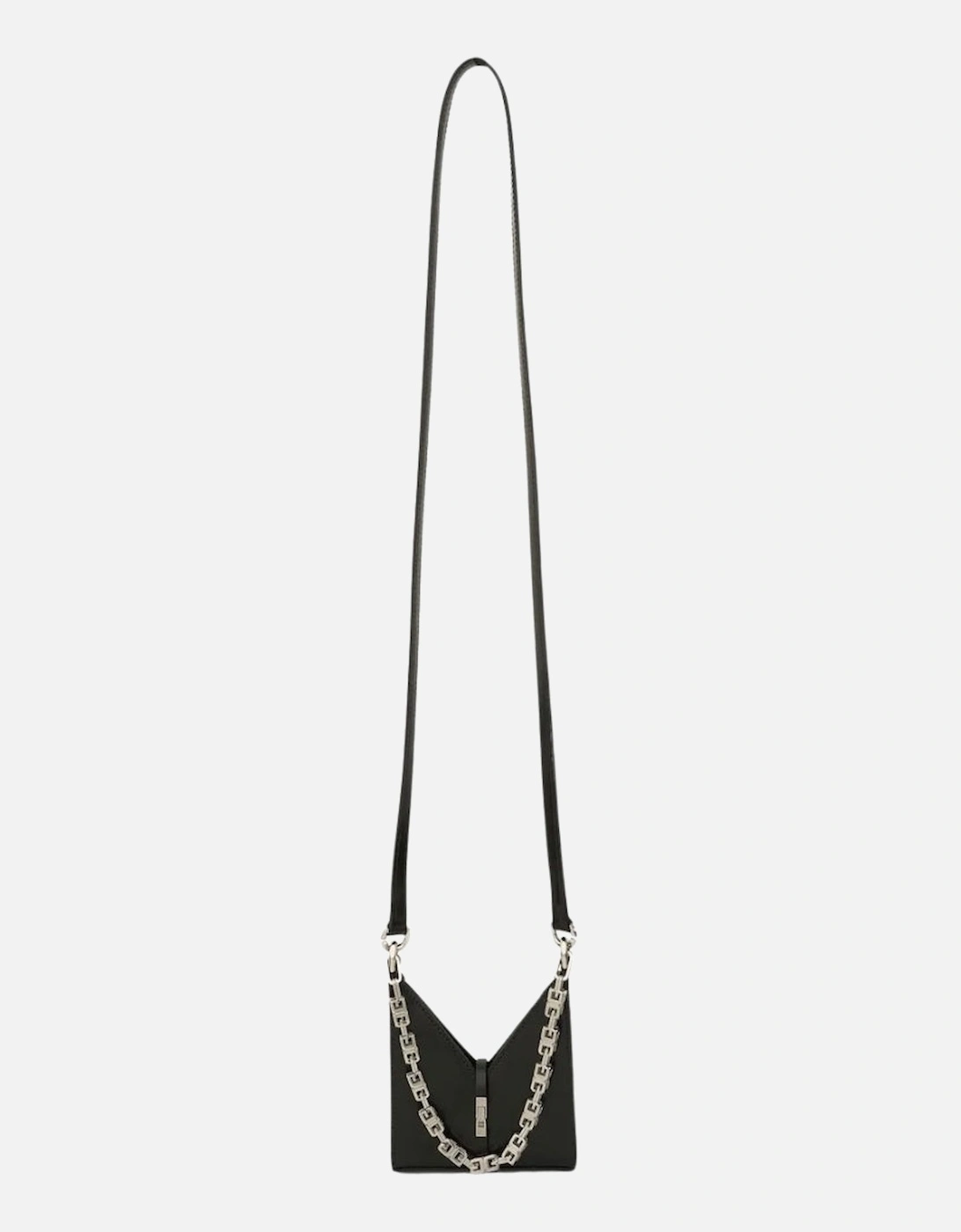 Cut Out With Chain Black Micro Bag