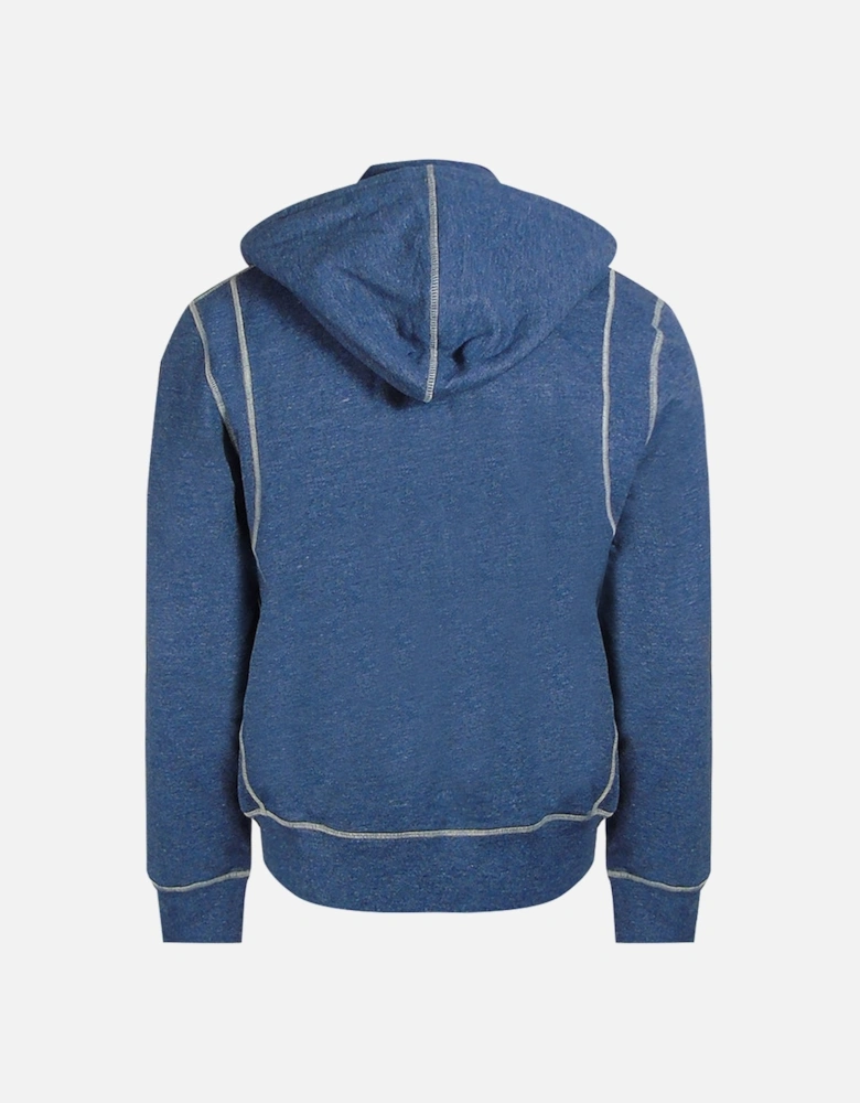 Zip Up Navy Blue Hoodie