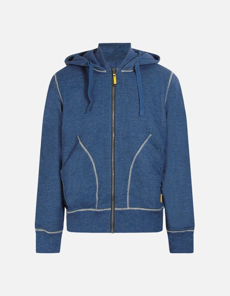 Zip Up Navy Blue Hoodie