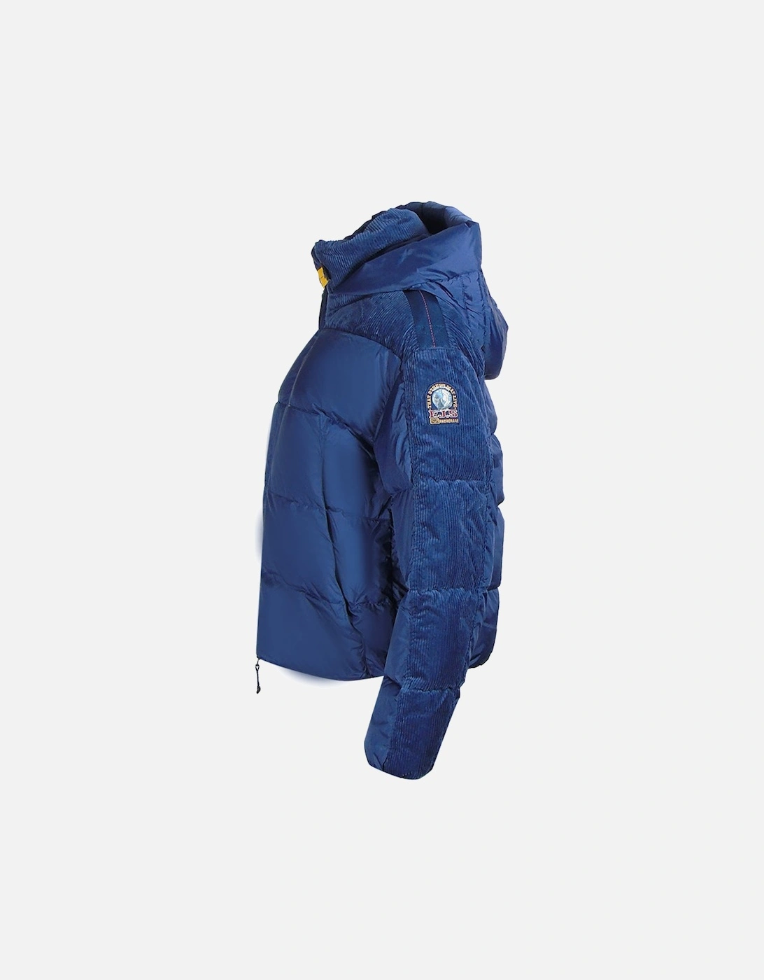 Mirror Eclipse Dark Blue Down Hooded Jacket