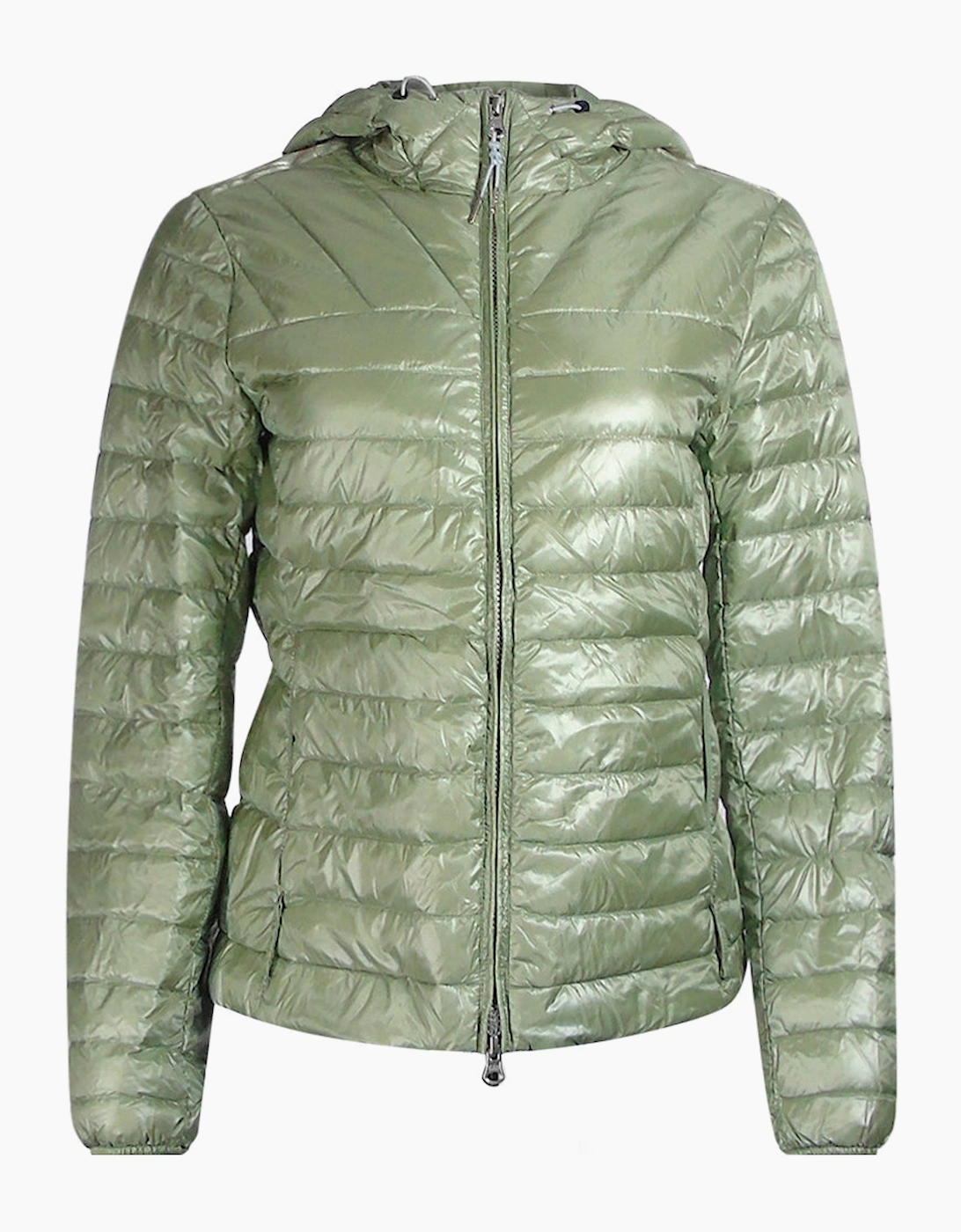 Women's Parajumpers Miroku Nile Green Down Jacket - Tan - Size: 10/8