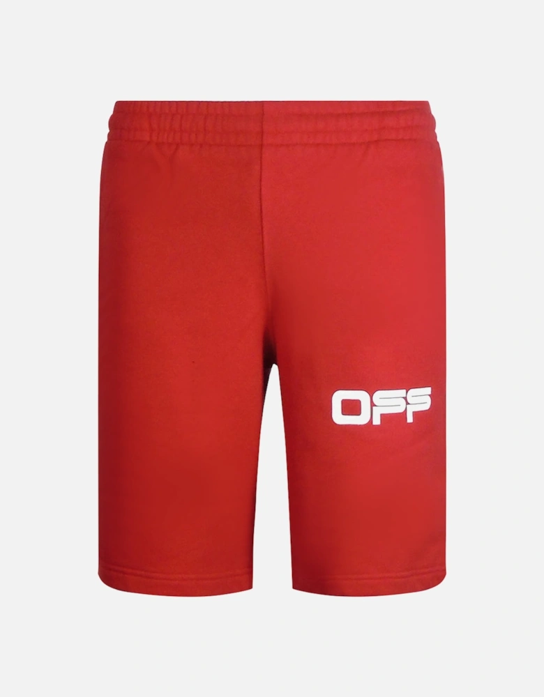 Airport Tape Design Red Sweat Shorts