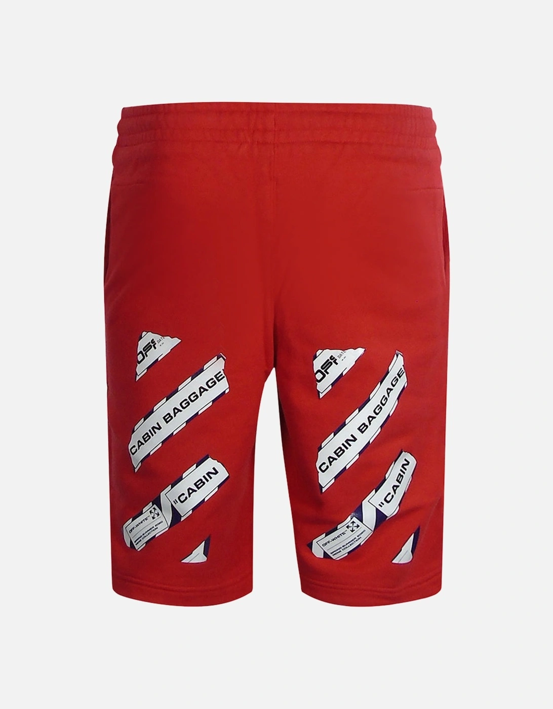 Airport Tape Design Red Sweat Shorts