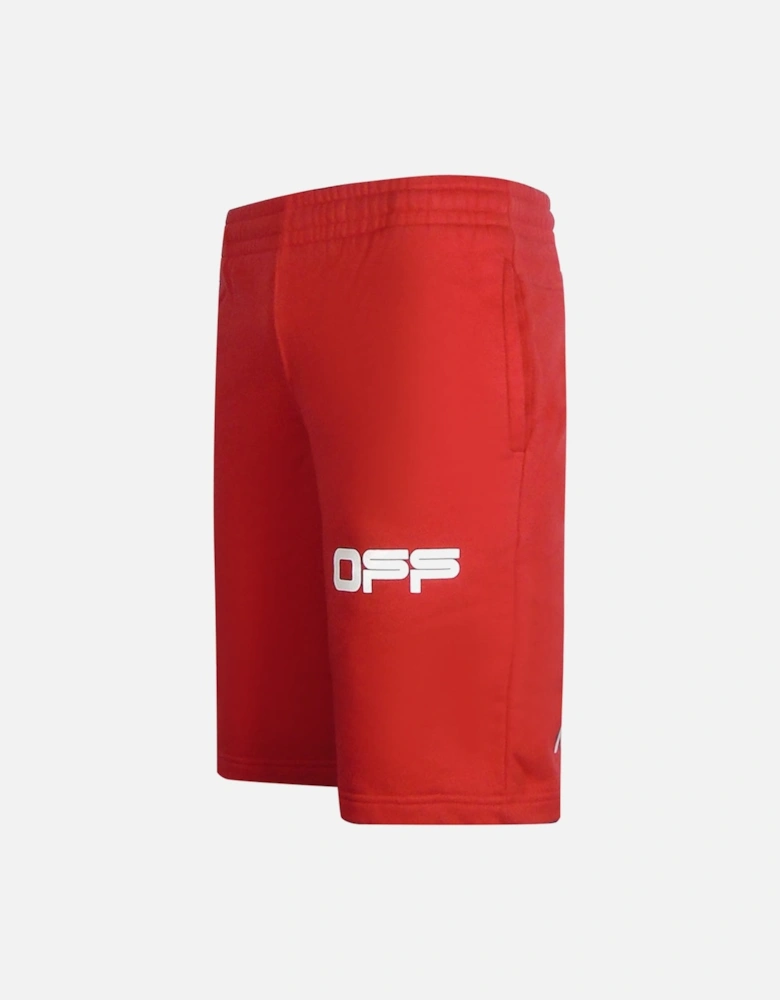 Airport Tape Design Red Sweat Shorts