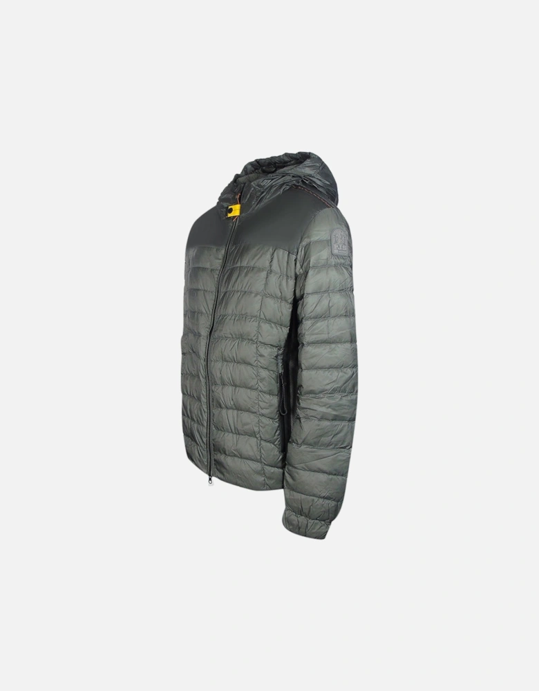 Zen Rock Dark Grey Hooded Down Jacket