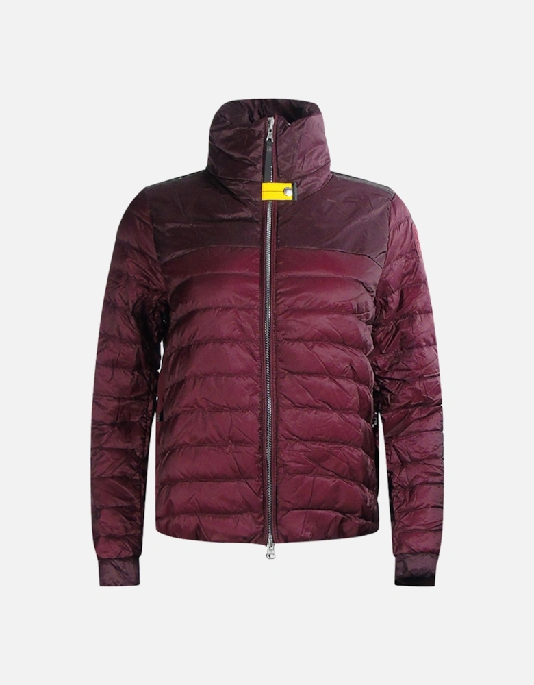 Mao Burgundy Down Jacket