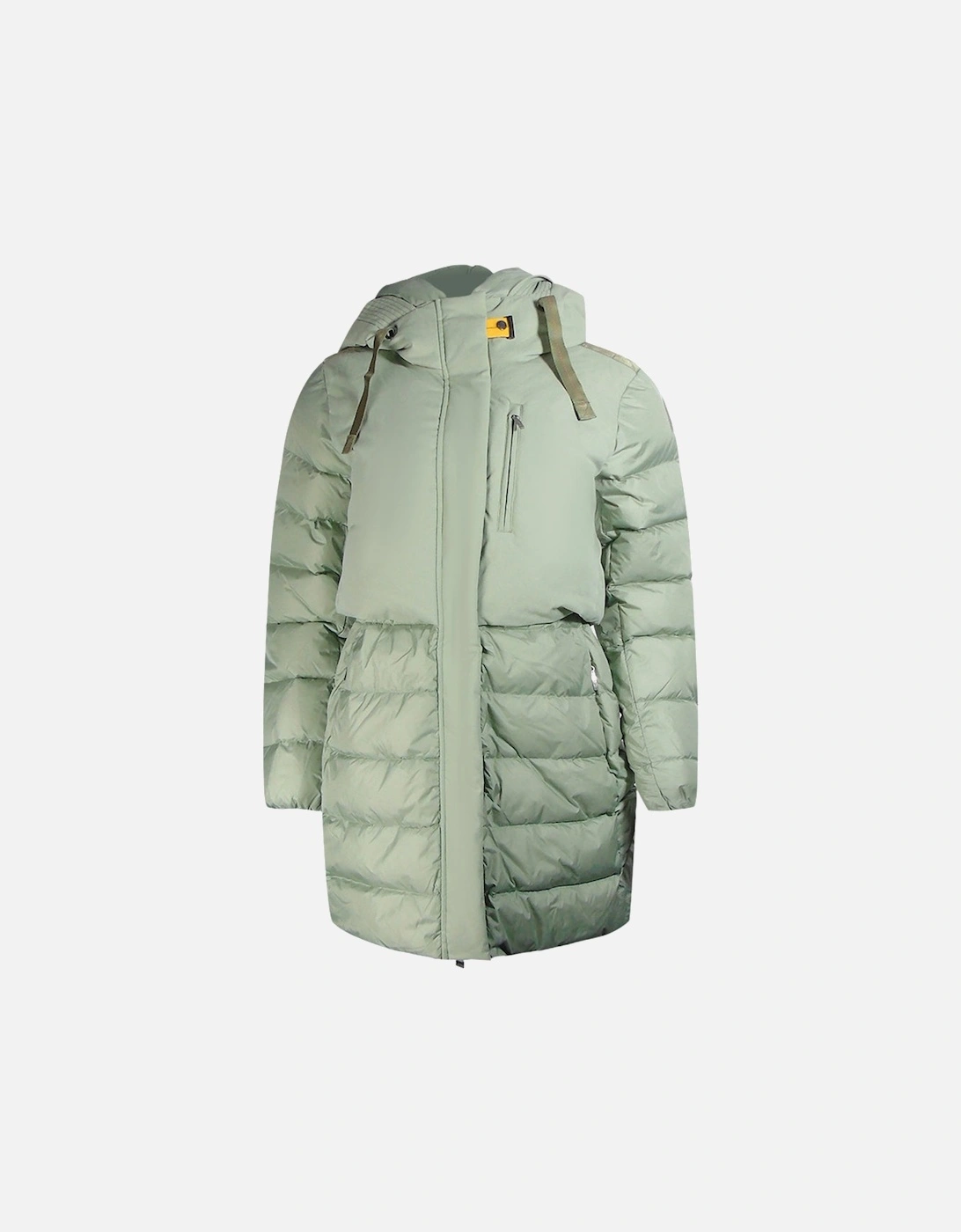 Inga Nile Green Long Hooded Down Jacket, 4 of 3