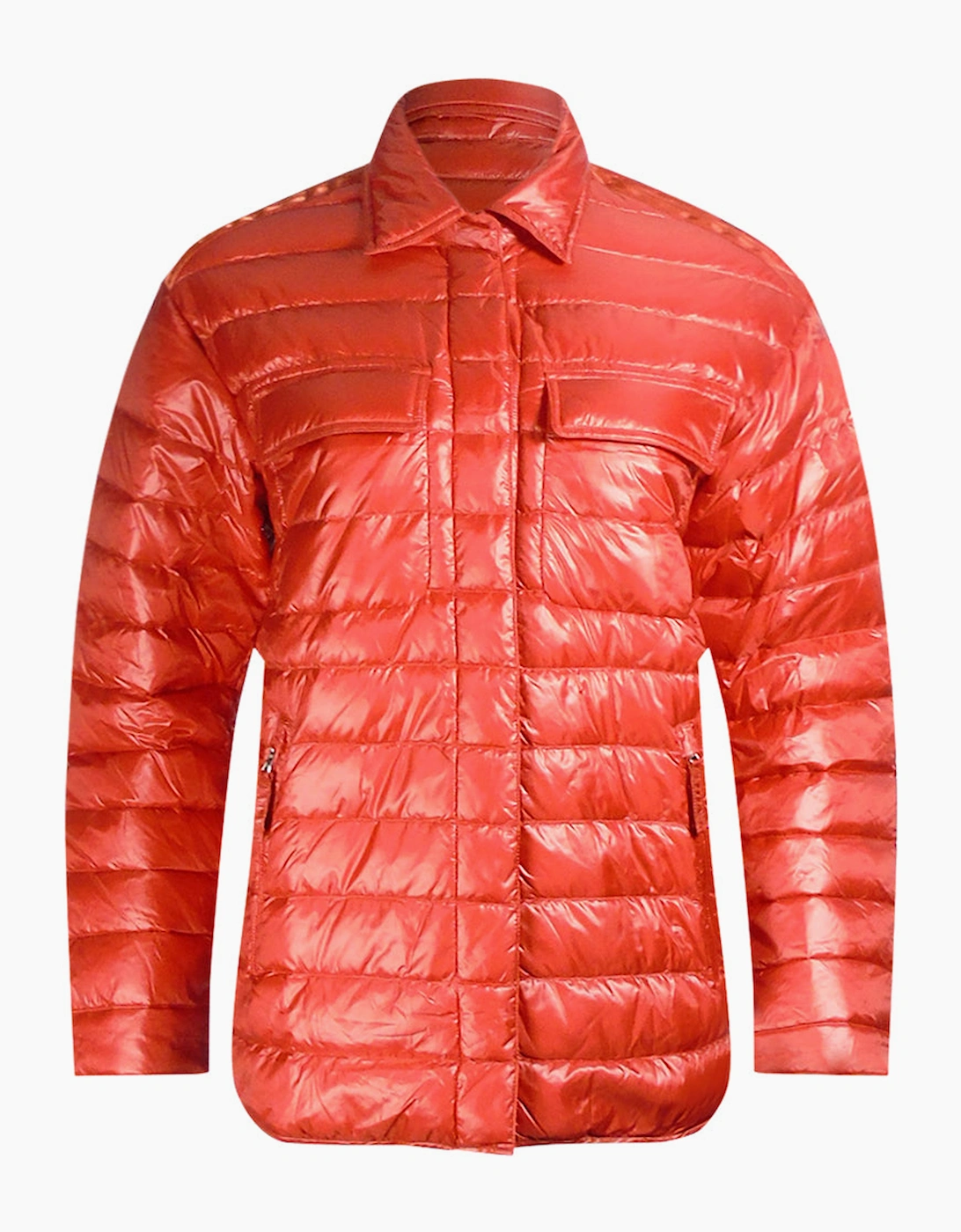 Women's Parajumpers Petronel Orange Down Jacket - Red - Size: 10/8