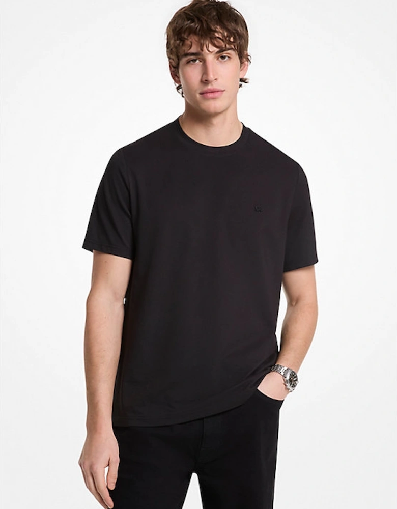 Cotton Blend Piqué T-Shirt