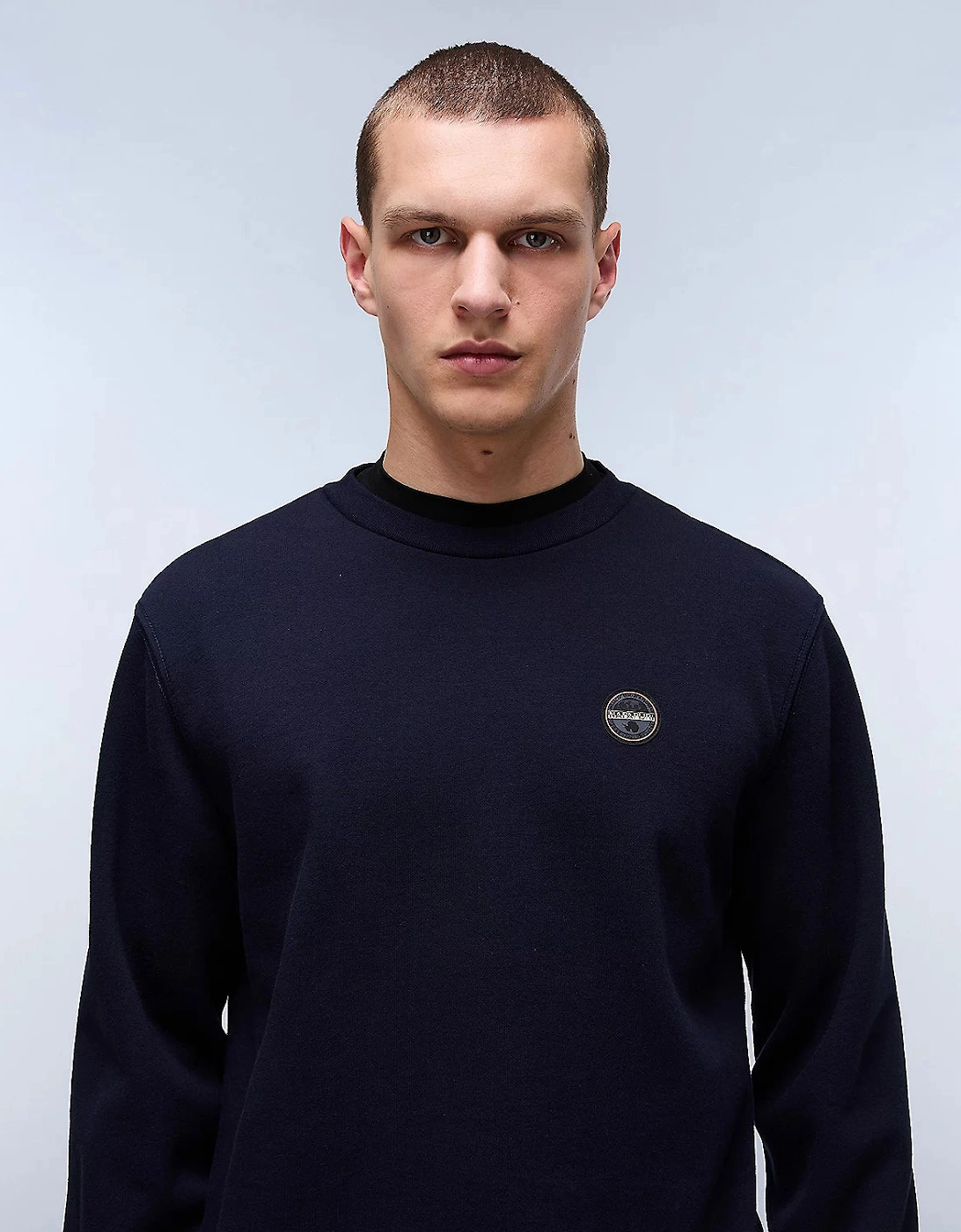 B-Badge Logo Sweatshirt - Navy Blue