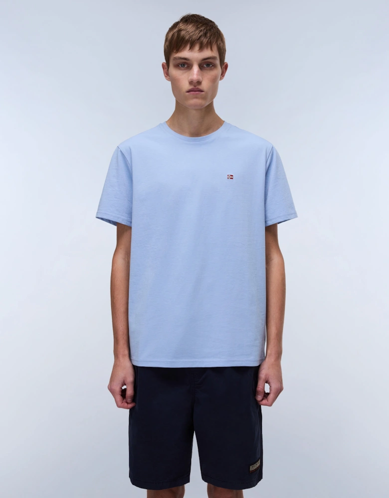 Salis Short Sleeve T-Shirt - Chambray Blue