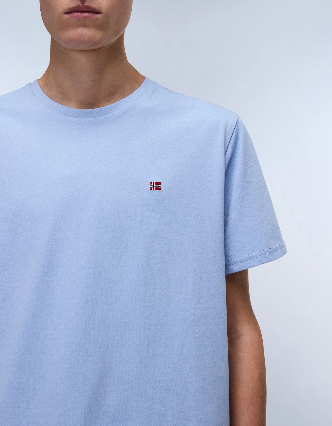 Salis Short Sleeve T-Shirt - Chambray Blue